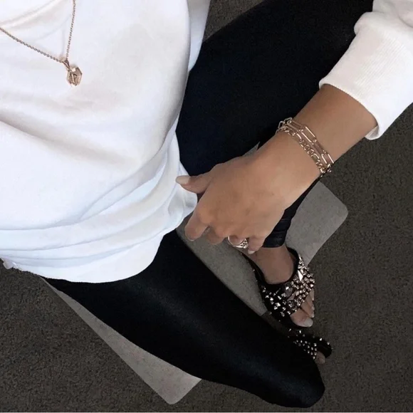 Cape Robbin Black and Gold Sandals with Bold Design Studsed - Picture 3 of 16